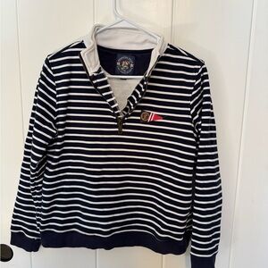 KJP- Nautical Navy and White Striped Pullover